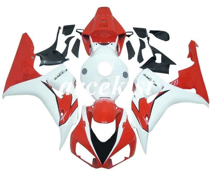 

Injection Mold New ABS Motorcycle Fairings kit Fit for CBR1000RR 06 07 CBR 1000RR CBR1000 2006 2007 body set Red white