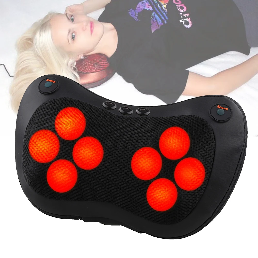 Расслабляющая массажная подушка вибратор электрическая Шея плечо Отопление спины разминание инфракрасная терапия Массажная подушка|Массаж Подушка|   | АлиЭкспресс - Что подарить мужчине на 23 февраля