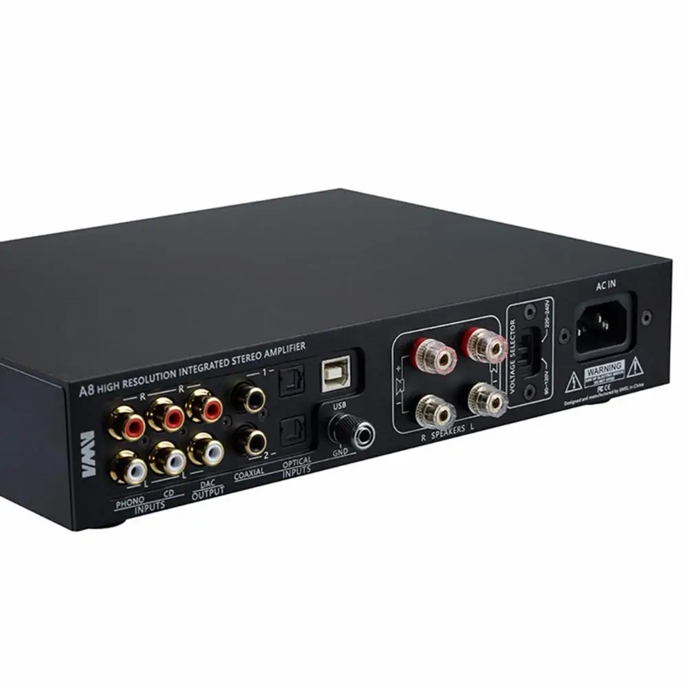 SMSL A8 XMOS решение и мощность Льда 125Wx2 модуль PCM 768 кГц DSD512 HIFI аудио цифровой усилитель мощности DAC USB AMP