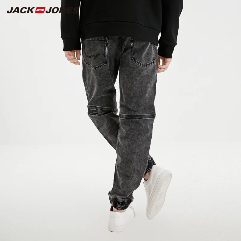 JackJones мужские черные облегающие укороченные джинсы свободного покроя | 219132573