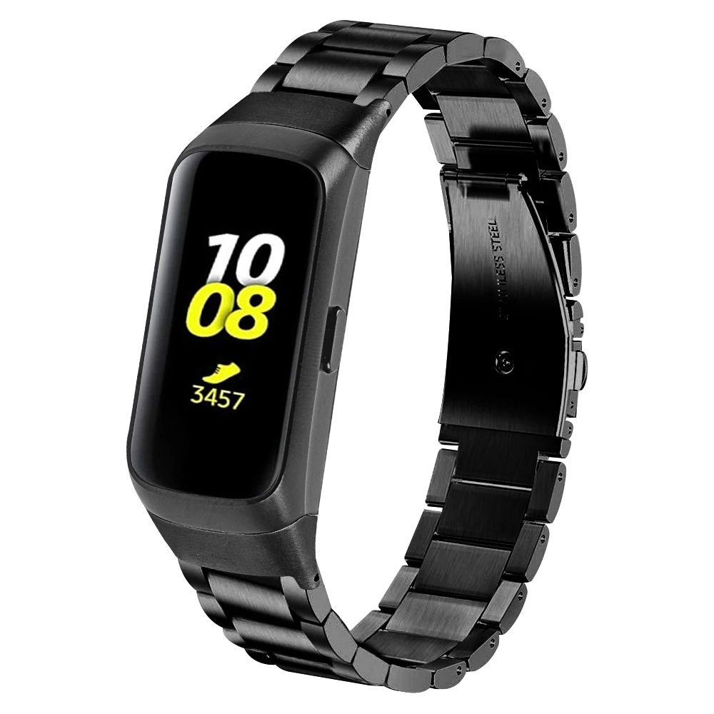 Для samsung Galaxy Fit SM-R370 ремешок из нержавеющей стали браслет сменный браслет наручных часов металлический браслет с инструмент разборки