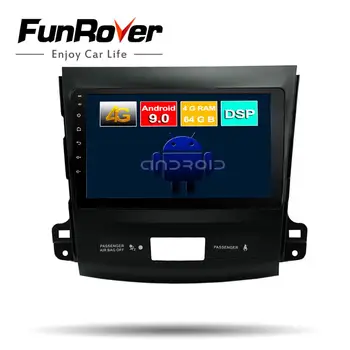 

Funrover 8 core android 9.0 car dvd gps radio for Mitsubishi Outlander 2006-2014 multimedia player navigation stereo BT DSP RDS