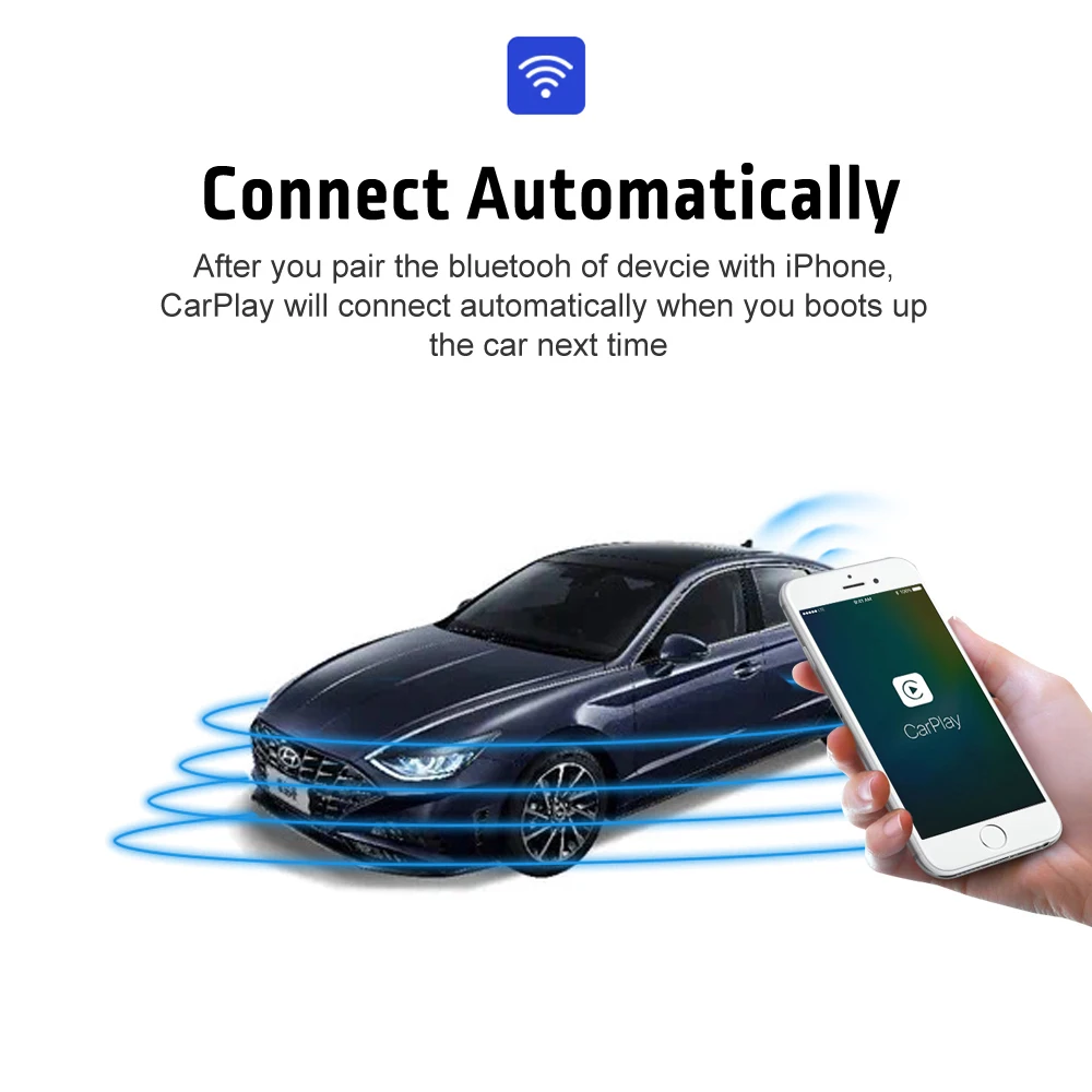 Carlinkit CarPlay2air беспроводной активатор CarPlay для Hyundai 2017 2020 оригинальный проводной