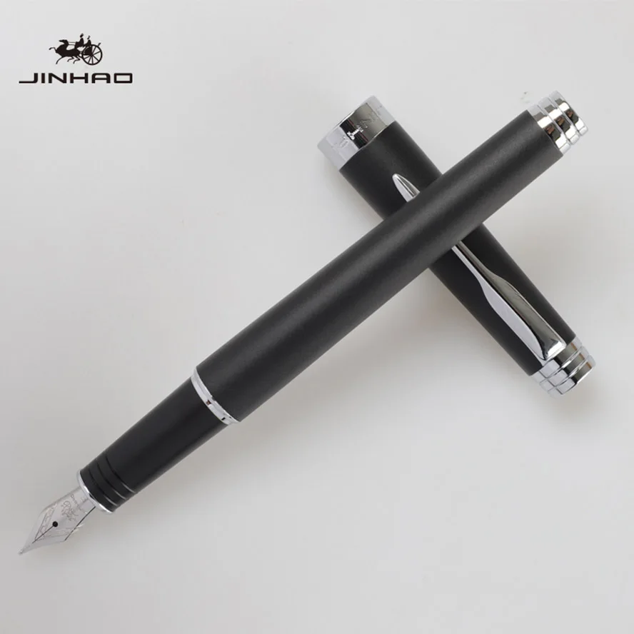 Matte black Роскошная перьевая ручка для руководителя Jinhao 997 чернильная ручка caneta tinteiro - Цвет: Matte black