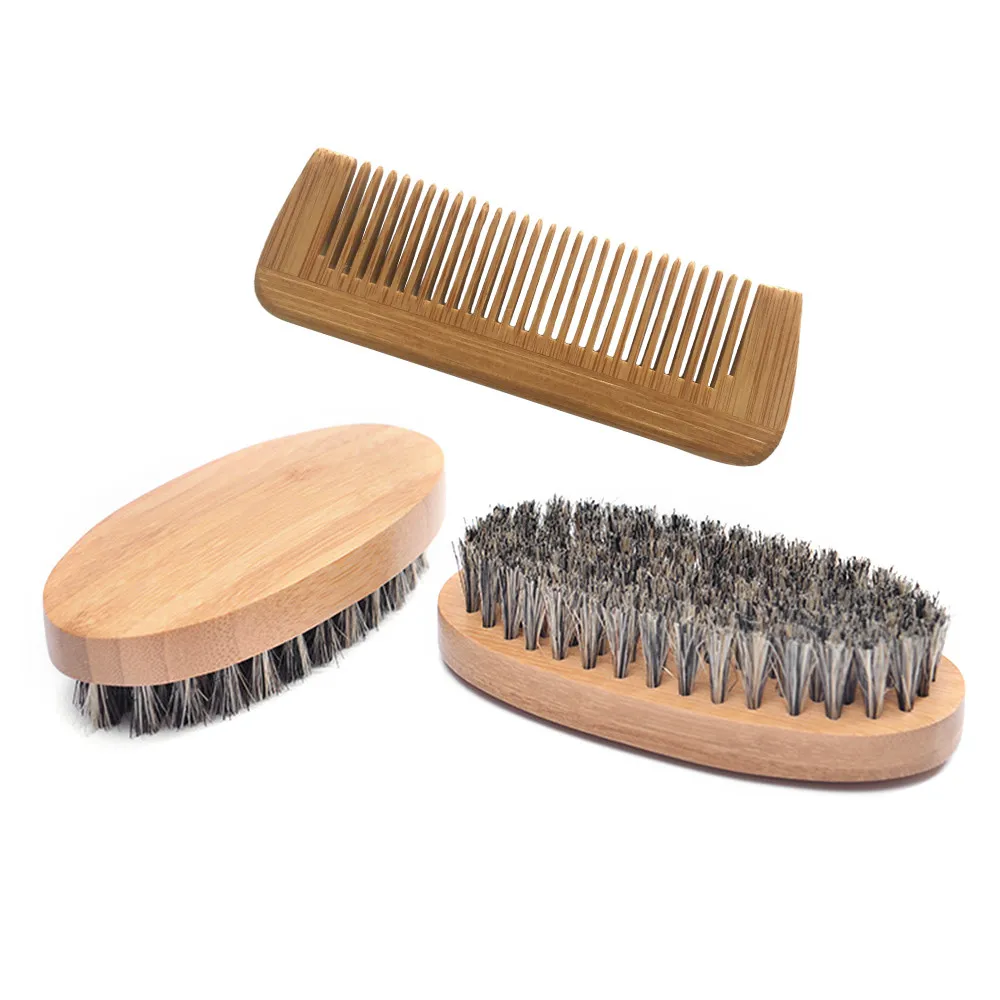 Men Boar Hair Bristle Beard Mustache Brush Military Hard Round Wood And Comb Facial Hair Comb For Mustache Conditioning Dec Men Boar Hair Bristle Beard Mustache Brush Military Hard Round Wood And Comb Facial Hair Comb For Mustache Conditioning Dec
