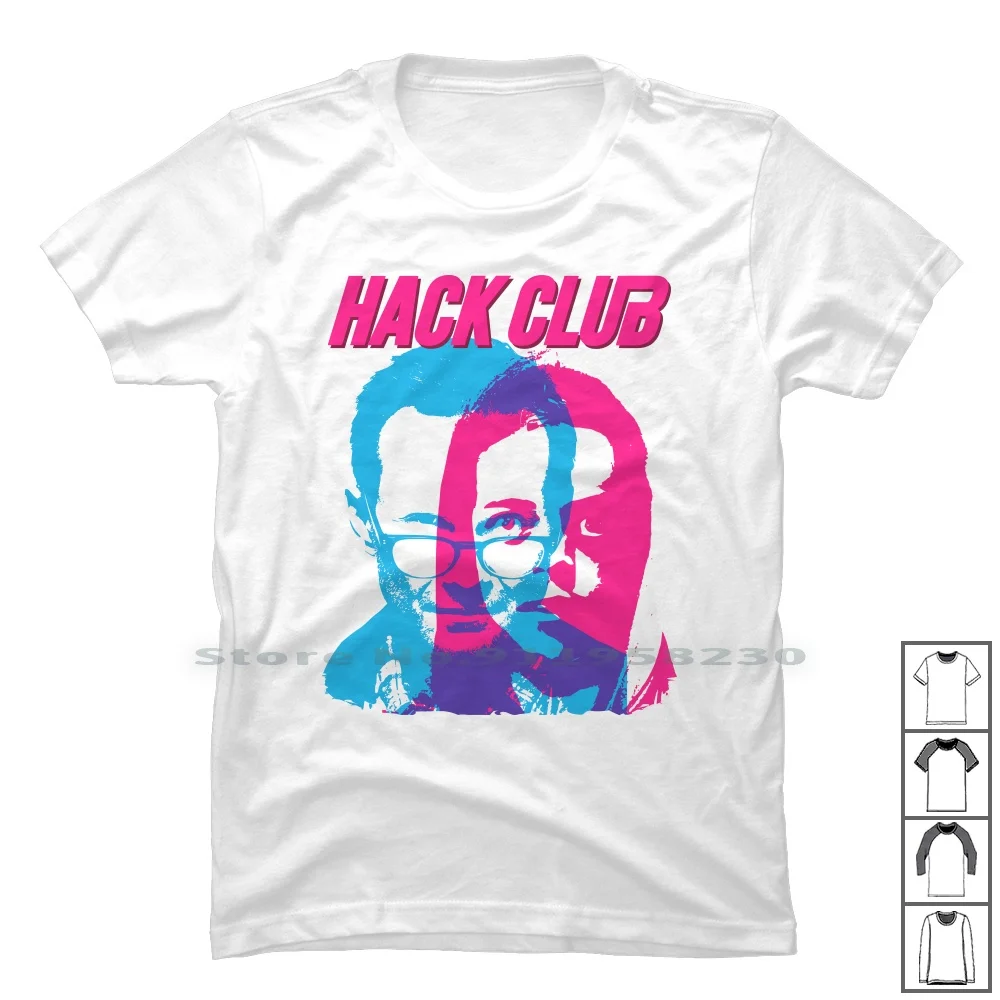 Hack Club T Shirt 100% Cotton Society Hacker Elliot Robot Group Sam Up Am | Мужская одежда