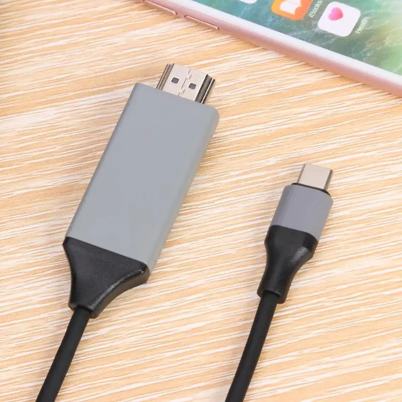 2 м тип c USB C HDMI кабель 4 к 30 Гц Высокое качество Прочность Портативный безопасности