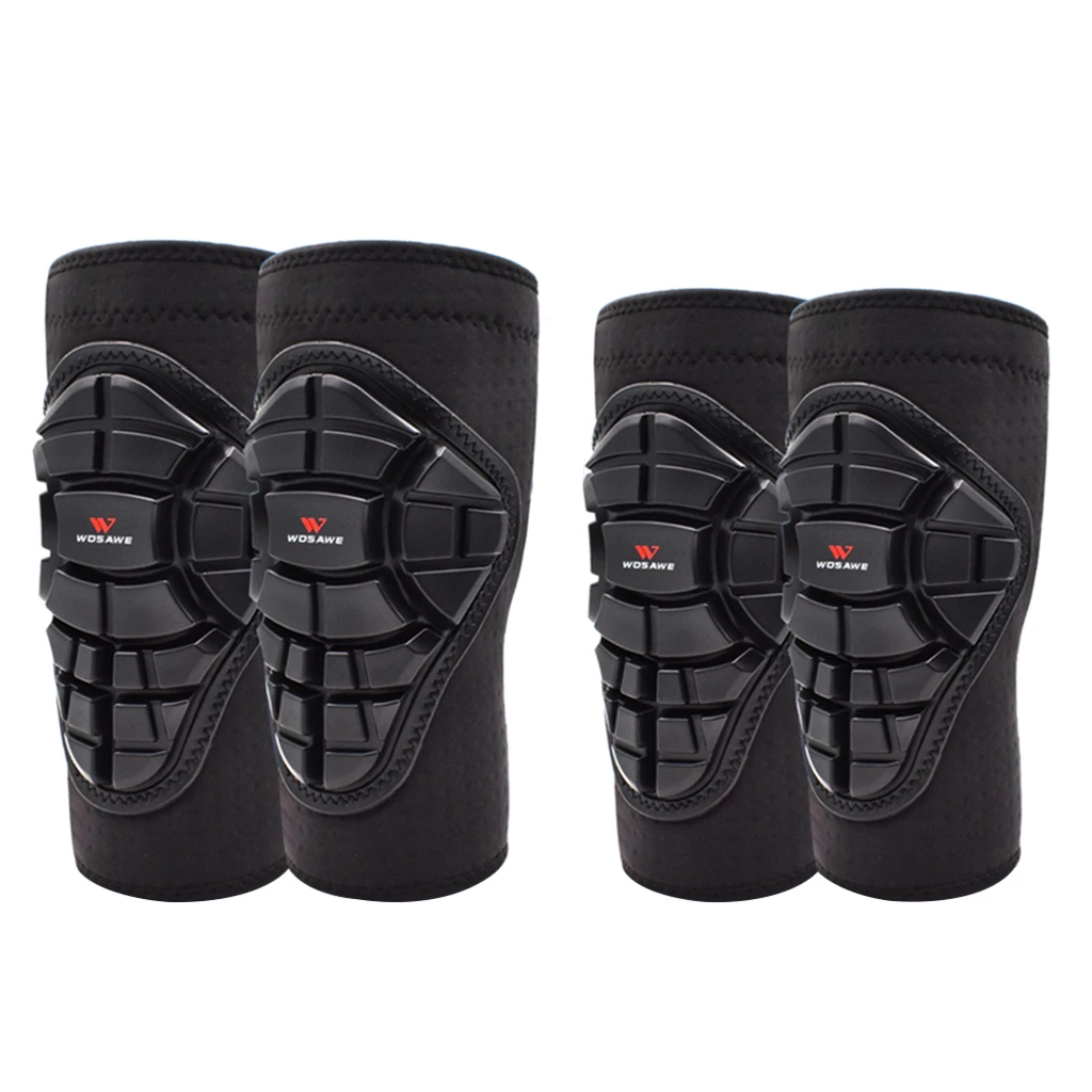 Elbow Knee Pad Protector Support Shield Set for Skating Skiing Motorcycle