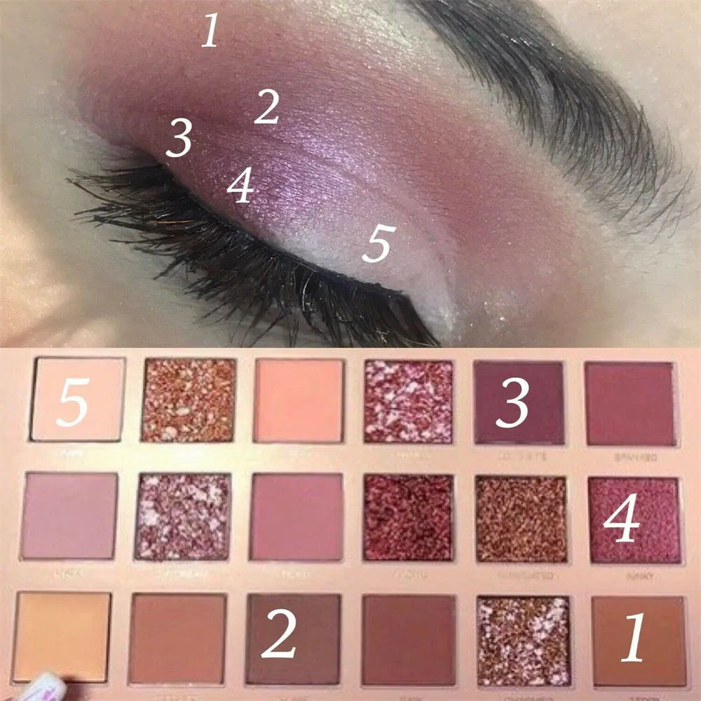 18 Color Eye Shadow Lasting Matte Eye Brightening Glitter Palette Makeup Professional Set Shining Waterproof Eyeshadow Cosmetics