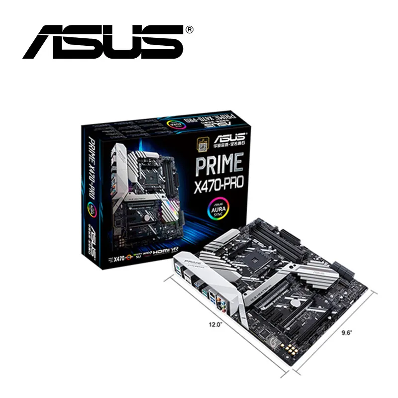  New ASUS PRIME X470-PRO motherboard Socket AM4 DDR4 USB3.0 USB3.1 SATA3 64GB HDMI M.2 X470 desktop 