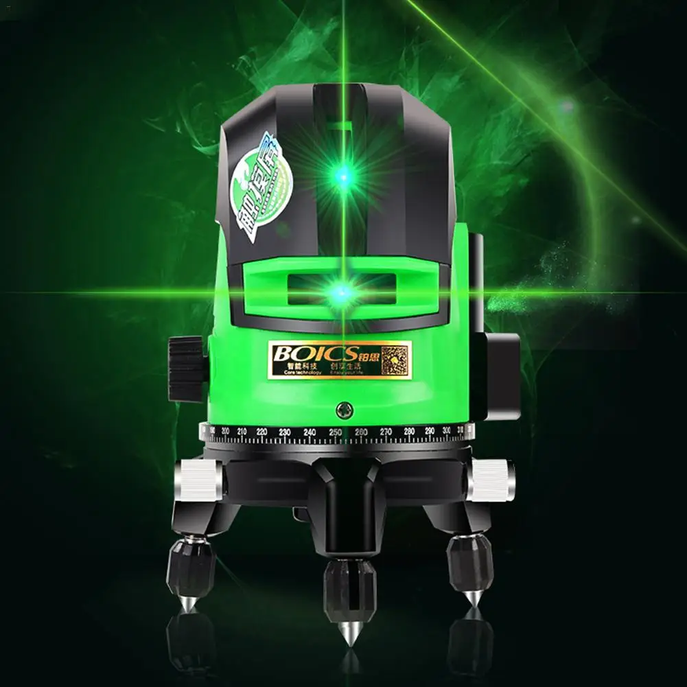 Зеленый светильник лазерный уровень класс 2 светильник инфракрасный луч проектор Mater инструменты тестер 2 линии/3 линии на выбор