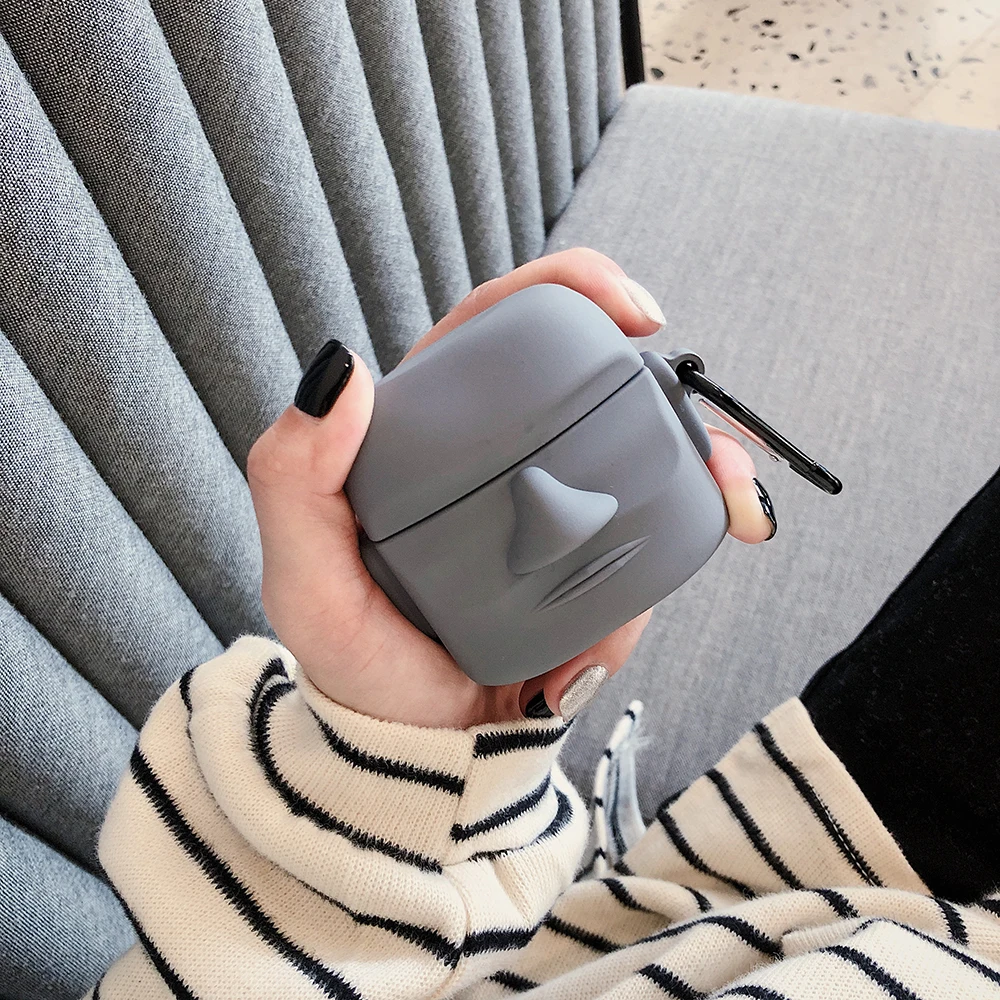 GJ0441 Чехол для Airpods 2, силиконовый чехол для Apple Airpods, чехол для наушников 3D, Рождественский чехол для наушников - Цвет: GJ0441