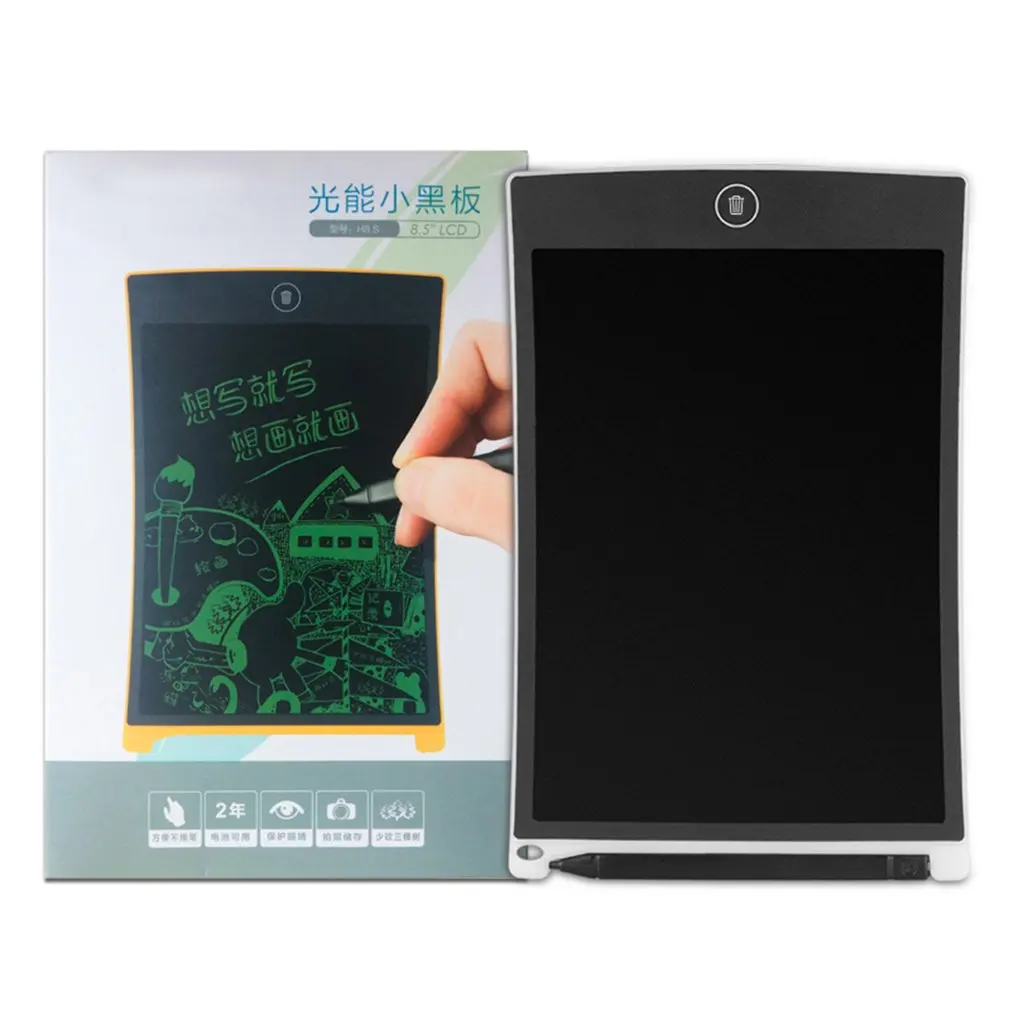 

8.5-Inch White Portable Electronic Writing Pad LCD Handwriting Board Kids Adults Drawing Tablet Wordpad For Home Office