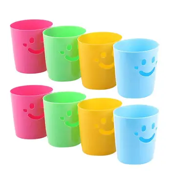 

8pcs Pen Holder Desktop Plastic Container Holder Pencil Storage Rack Table Accessories &Organizer