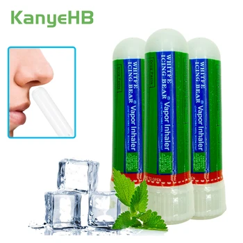 

3pcs Chinese Natural Herb Nasal Mint Ointment Inhaler Refreshing Brain Sickness Cold Cool Cream Rhinitis Nasal Essential Oils