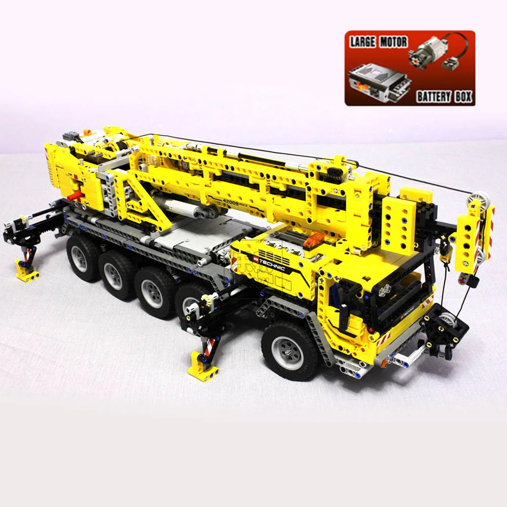 LPblocks King Bricks 20005 автокран Mk II Arocs Truck Technic, набор строительных блоков для автомобилей 42009 42043, игрушки для детей, подарки