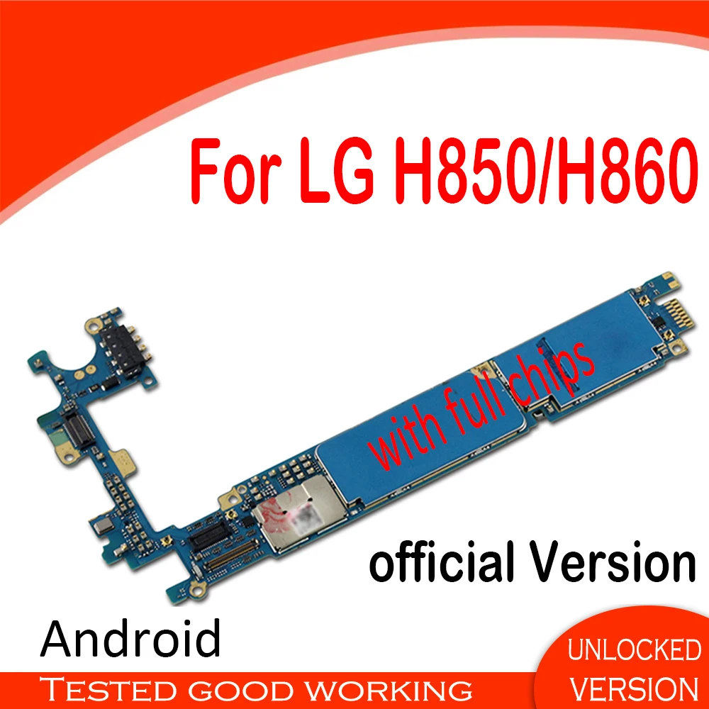 Разблокированная материнская плата для LG G5 H868 H850 H820 H860 H840 H830 VS987 H831 H845