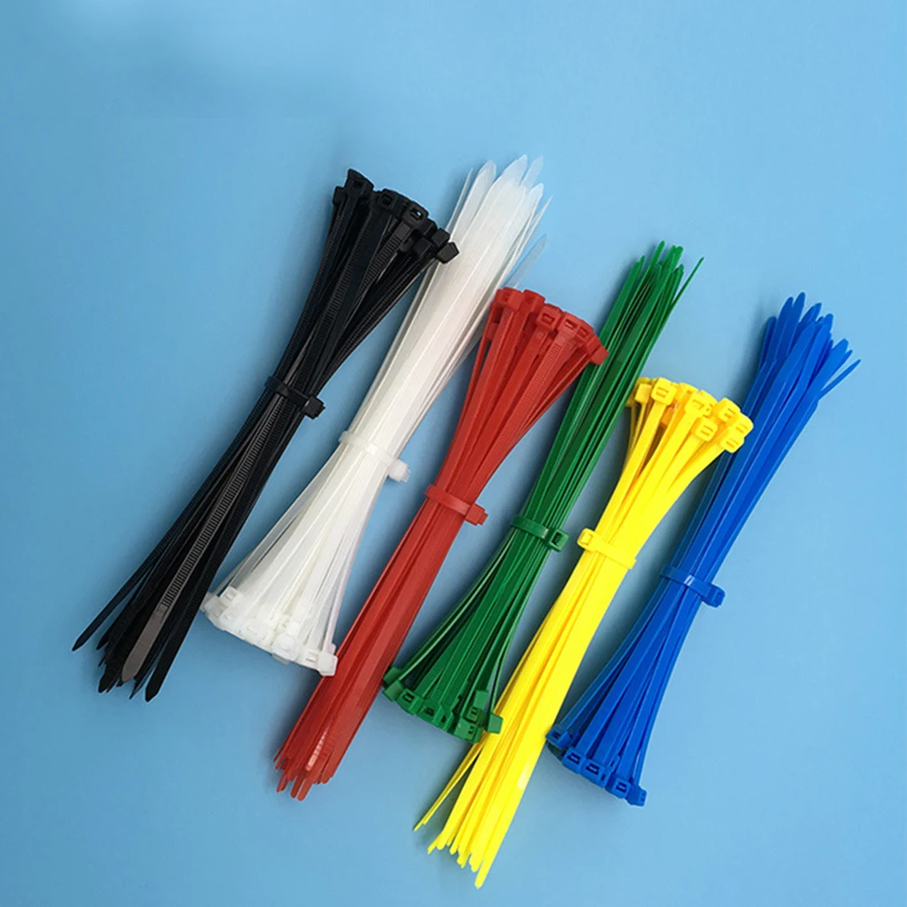 100Pcs/Pack Self Locking Straps Anti-aging Nylon Winter Tool Stable Tighten Cold Resistant Office Cable Tie Bundling Wide Use