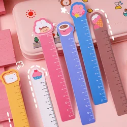 Juego de 5 unids/set de reglas rectas flexibles, báscula creativa suave, aprendizaje de dibujo para estudiantes, suministros de oficina y escuela, papelería