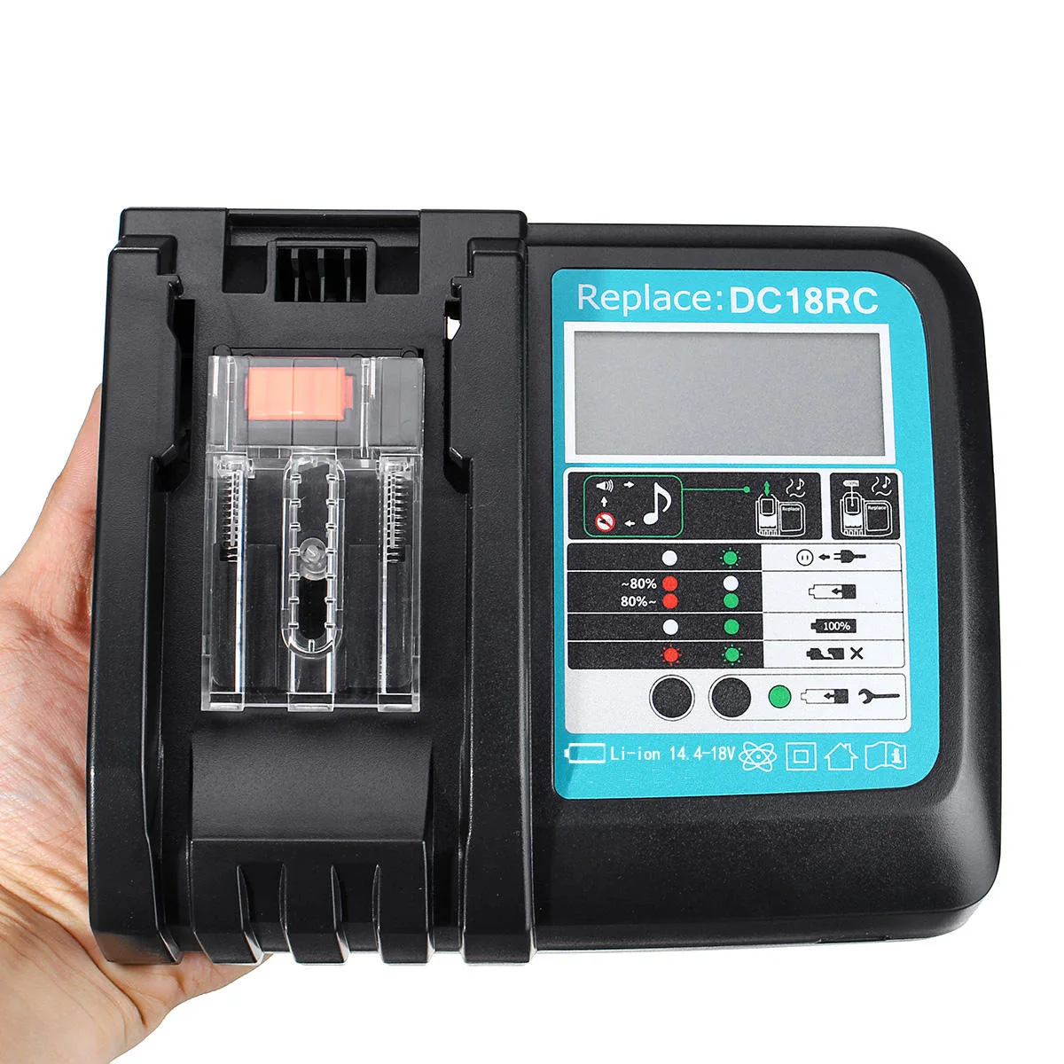 Novo com Carregador de Led Íon de Lítio para Makita Bateria Recarregável 6ah Bl1840 Bl1850 Bl1830 Bl1860 Lxt400 18 v 6000mah - Image 5