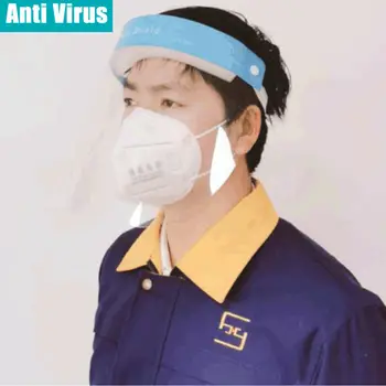 

New Hat Anti-spitting Protective Hat Cover Outdoor Anti-Fluids Windproof Hat Adjustable Face Masks Outdoor Anti-Virus Use Clear