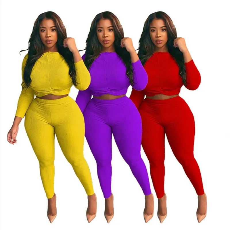 Plus Size L 4XL Two Piece Set Women High Stretch Crop Top Stacked