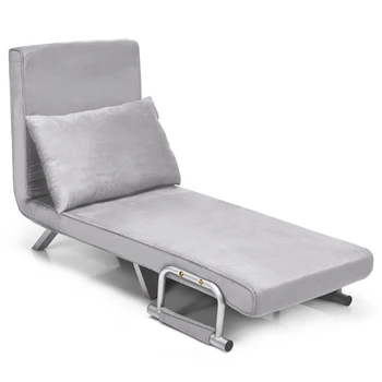 

Chamois Convertible Sleeper Bed Arm Sofa with Pillow HW61586