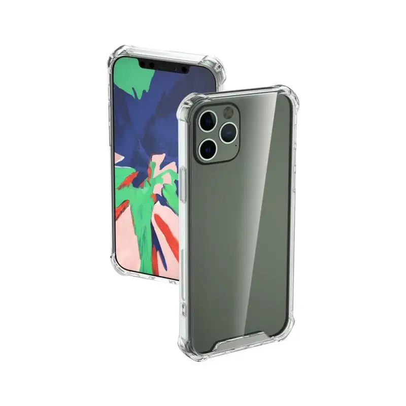 2020 New Shockproof Anti Shock Silicon Phone Case For IPhone 12 Mini Pro ProMAX Transparent Shockproof Back Cover For Smartphone