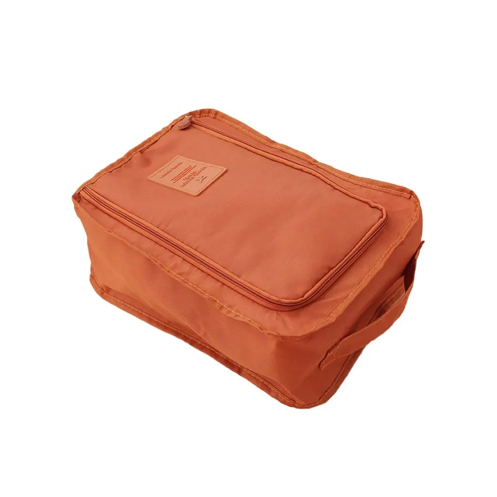 Портативная Водонепроницаемая дорожная сумка для хранения, складная переносная сумка-Органайзер, Пыленепроницаемая сумка для сортировки обуви - Цвет: Оранжевый