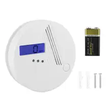 85дб Высокочувствительный домашний охранный сигнализатор угарного газа с ЖК-дисплеем, мигающий независимый датчик газа, сигнализация угарного газа