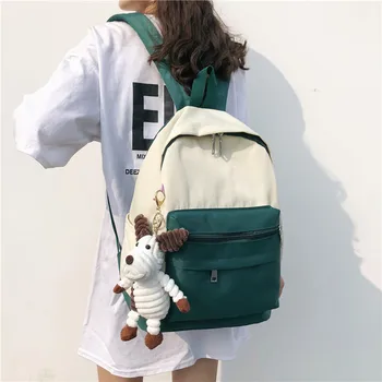 

2020 new Women's Backpack Fashion Canvas School Bags Travel Backpack Laptop backpack Black Bag for Women Shoulder Bags