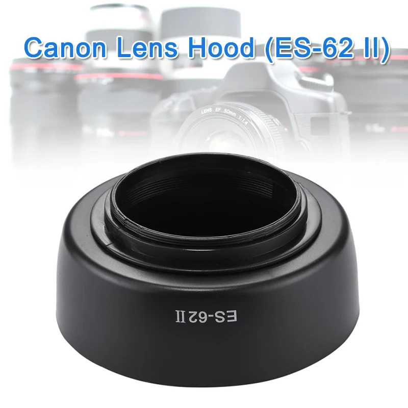 Бленда объектива камеры для Canon EF 50mm F1.8 II ES-62 ES62ii NC99