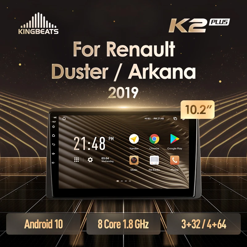 KingBeats штатное головное устройство For Renault Duster Arkana 2019 GPS Android 10 автомагнитола на