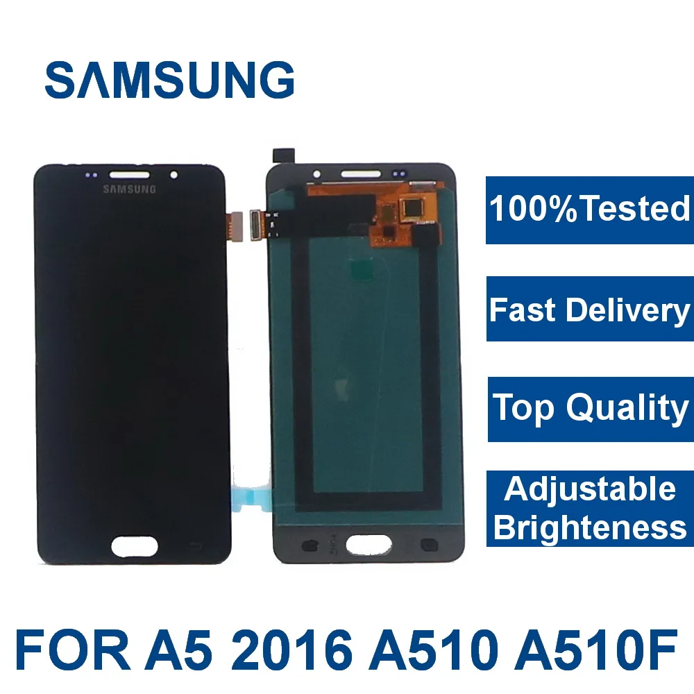 5 2 &quotЖК для Samsung Galaxy A5 2016 A510 A510F A510M SM ЖК дисплей с сенсорным цифровым