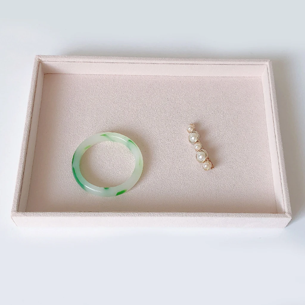Removable Jewelry Display Cufflinks Organizer Box Earring necklace Tray Holder Storage Showcase jewelry storage case