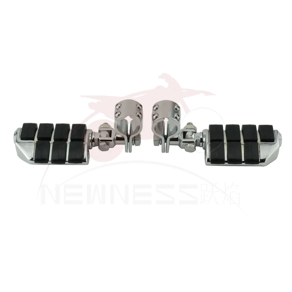 1.25inch 32mm Motorcycle Engine Guard Footpeg Footrest Clamps Mounting Kit For Honda Shadow Aero 750 Suzuki Volusia Boulevard