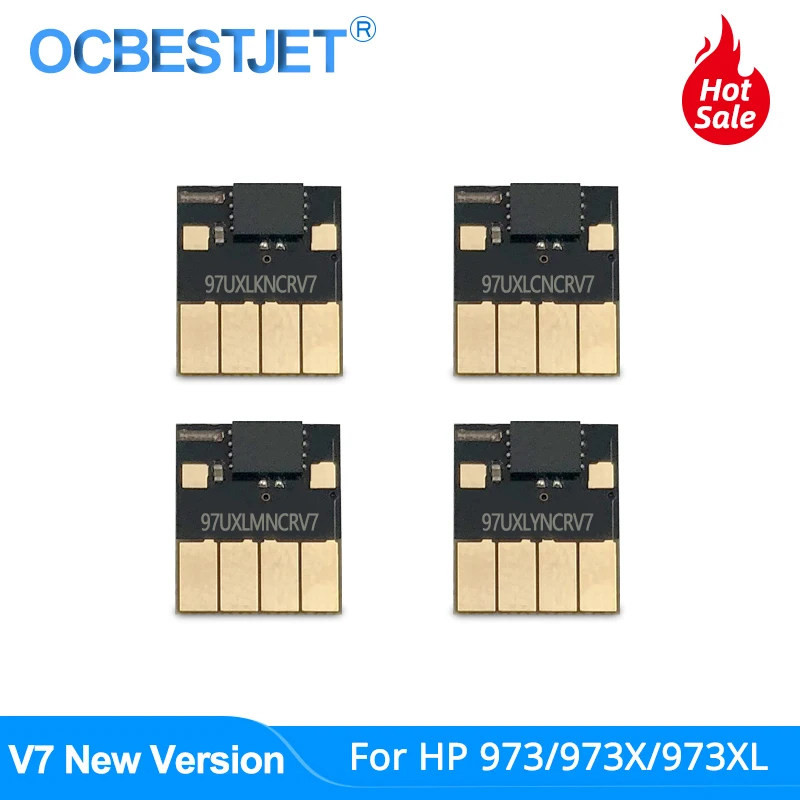 Дешево V7 новейший 973 ARC чип для hp 973 973X 973XL СНПЧ автоматический сброс чип для hp PageWide Pro 352dw 377dw 452dn 452dw 477dn 477dw 552dw