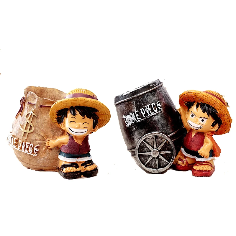 Аниме One Piece Luffy Resin офисные держатели для ручек коллекционная Обезьяна D 10 см