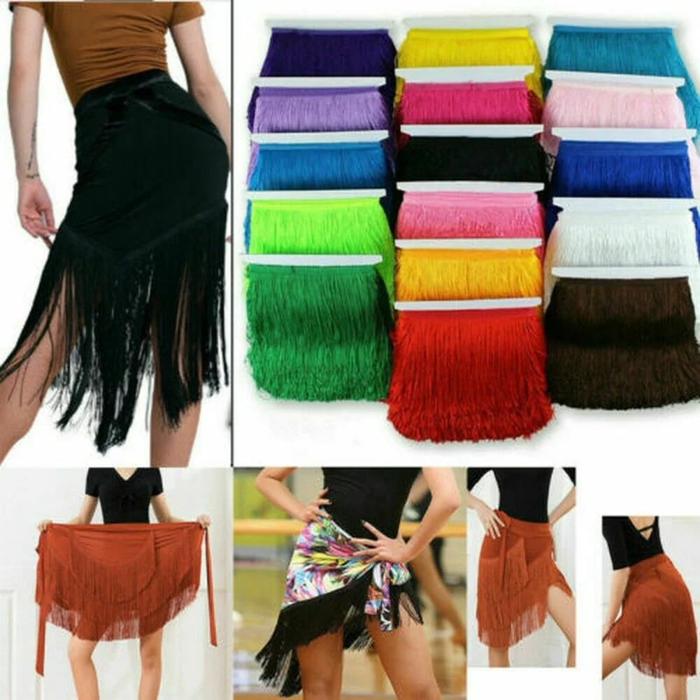 10 Yards 15cm Width Chainette Polyester Tassel Fringe Lace Trim Curtain Lamp DIY Dress Sewing Craft Handmade Materials | Дом и сад