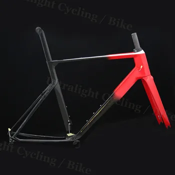 

Gravel Bike Frameset Disc-Brake Road-Bike-Frame T1000 Carbon New-Design Frame-Fork-Seatpost-Clamp Cycling-Frame Carbon V Brake