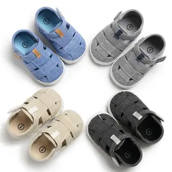 

Unisex 2019 New Summer Newborn Baby Boy Girl Sandals Soft Sole Crib Shoes Sneaker Prewalker Baby Casual Shoes