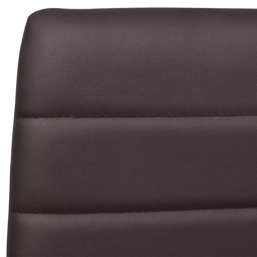 2 коричневые современные обеденные модельные стулья "Slim Line" офисное кресло для приема и встречи компьютерное кресло из нержавеющей стали кожаное художественное кресло