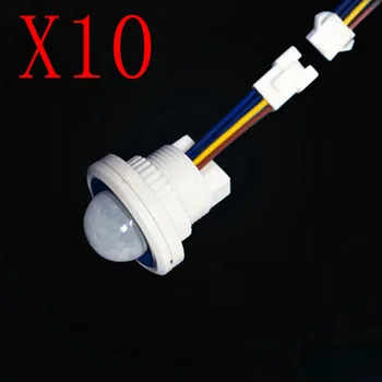 

10PCS Infrared body sensor sensor detector automatic 4-6M AC100-240V safety LED light PIR motion sensor switch outdoor 40W