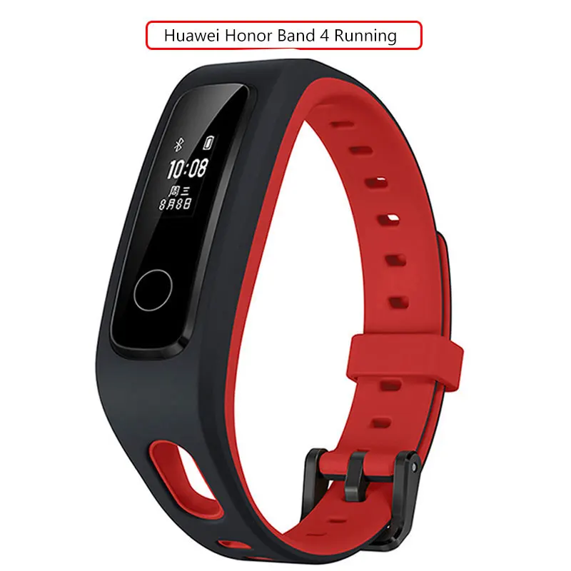 Red Running4. Honor Band 4 смарт-Браслет фитнес-браслет трекер Водонепроницаемый в реальном времени трекер активности носимые устройства сна оснастка - Цвет: Red Running4.