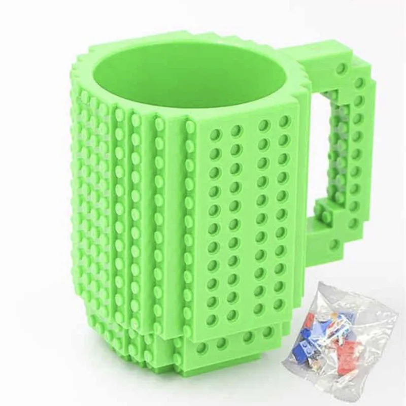 Строительные блоки кружки кружка-головоломка из блоков «сделай сам» Детская игрушка сборка кружка кофейная чашка