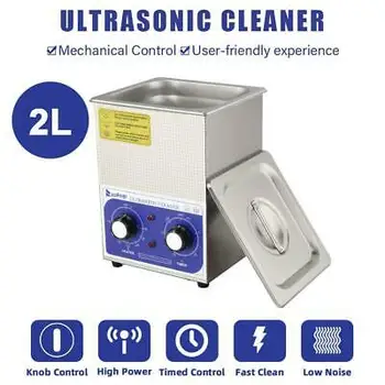 

100W 2L 2Liter Industry Ultrasonic Cleaners Cleaning Equipment w/ Timers Heaters