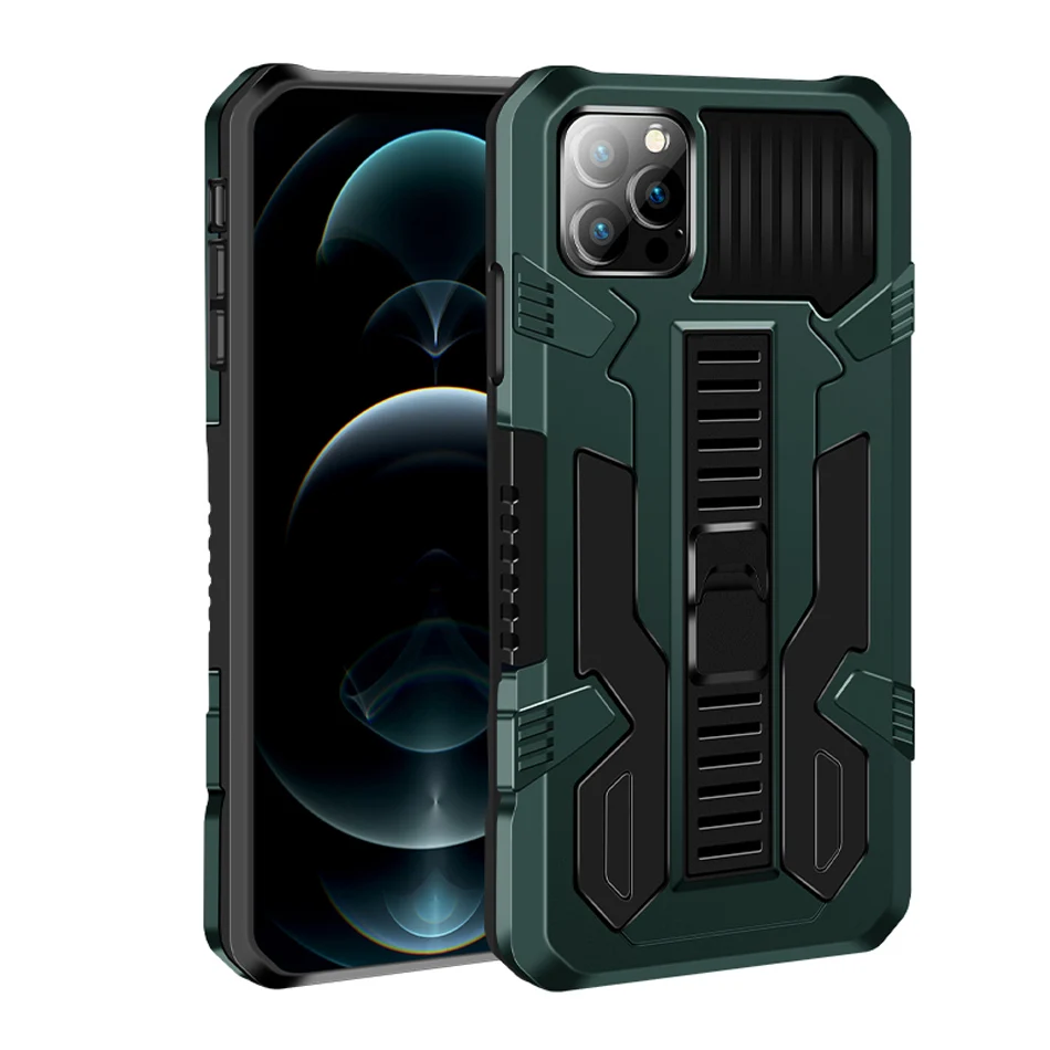 Shockproof Phone Case For iPhone 6 7 8 Plus X XR XS MAX SE 2020 Anti-Fall Kickstand Protective Cover For iPhone 11 12 Pro Max Shockproof Phone Case For iPhone 6 7 8 Plus X XR XS MAX SE 2020 Anti-Fall Kickstand Protective Cover For iPhone 11 12 Pro Max
