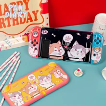 

pawdiary glitter switch PC hard case soft tpu case switch lite case Let's Party