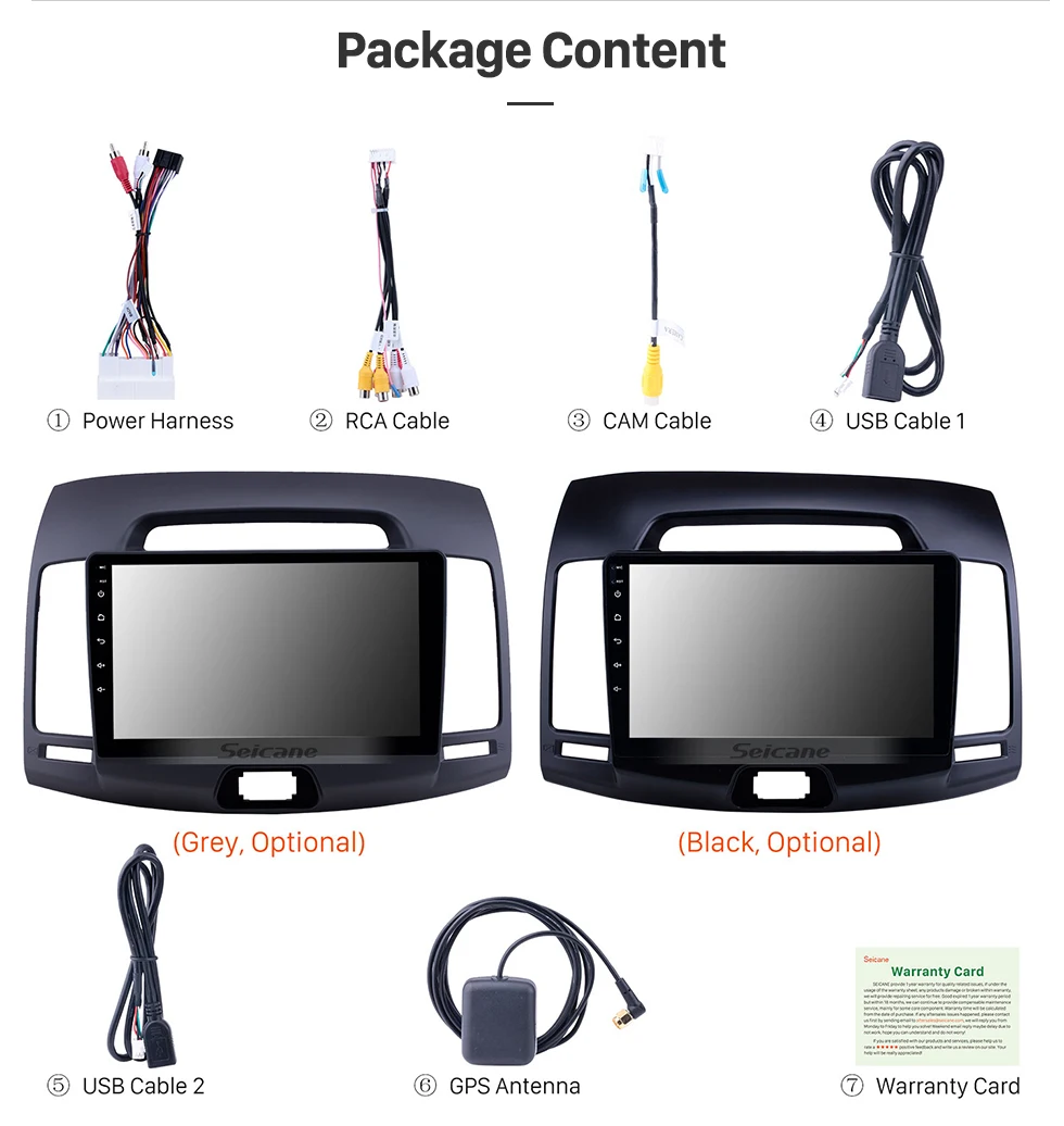 Discount Seicane Car GPS Unit Player Android 8.1 9" For Hyundai Elantra 2007 2008 2009 2010 2011 Autoradio support SWC WIFI TPMS Carplay 15