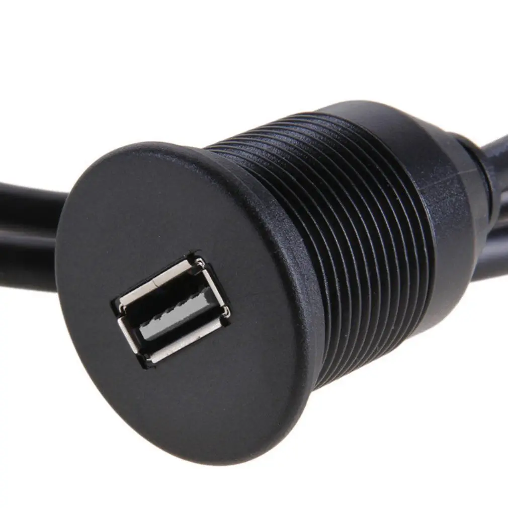 Автомобильный водонепроницаемый одиночный USB 2,0 порт кабель папа-мама 2 м для двигателя Пароварка приборной панели